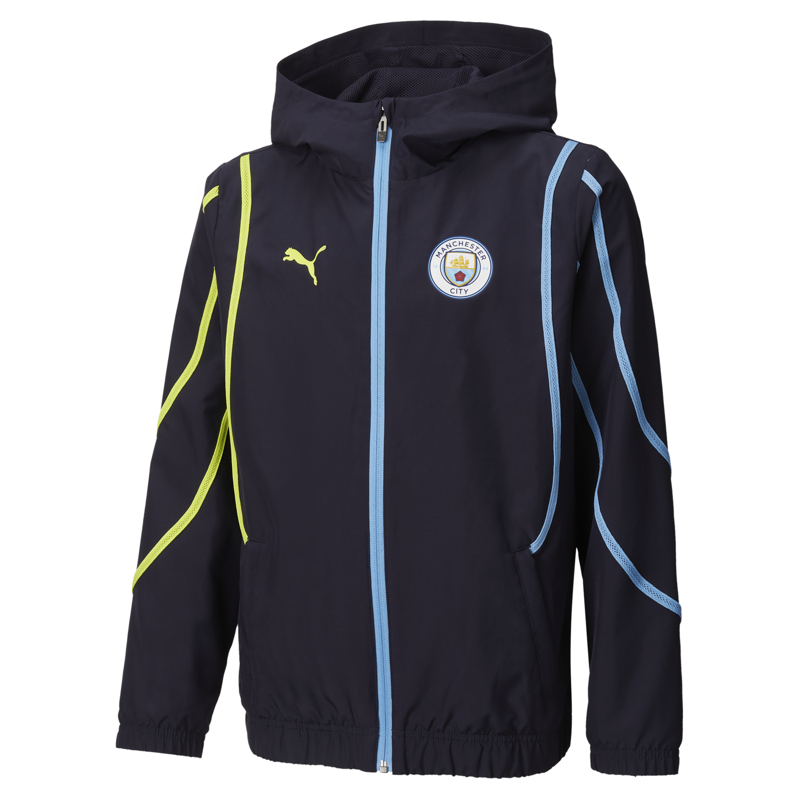 Kids Manchester City Pre Match Woven Jacket Official Man City Store