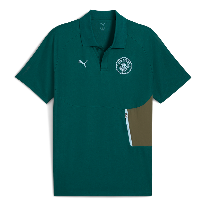 MCFC MENS PUMATECH POLO - green