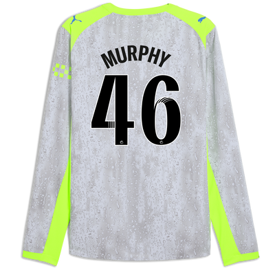 Manchester City Third Authentic Jersey 2025/26 Long Sleeve With MURPHY 46 Printing