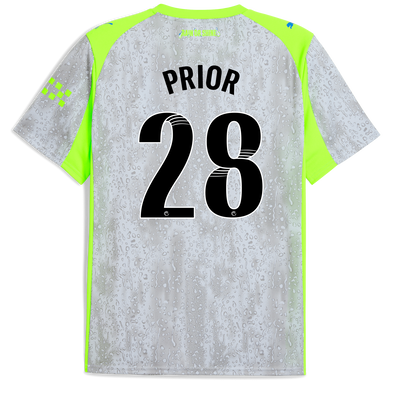 Manchester City Third Jersey 2025/26 With PRIOR 28 Printing