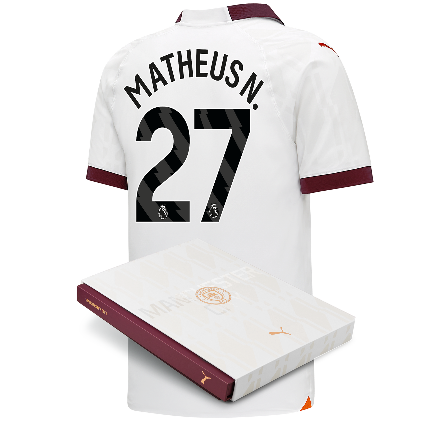 Manchester City Authentic Away Jersey 2023/24 with MATHEUS N. 27