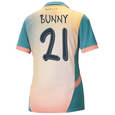 Women's Manchester City 'Definitely City' Jersey 2024/25 With BUNNY 21 printing