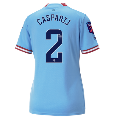 Women's Manchester City Home Jersey 2022/23 with CASPARIJ 2 printing