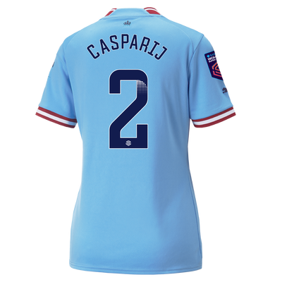 Dames Manchester City Thuisshirt 2022/23 met PN-WOMENSPLAYERONE bedrukking