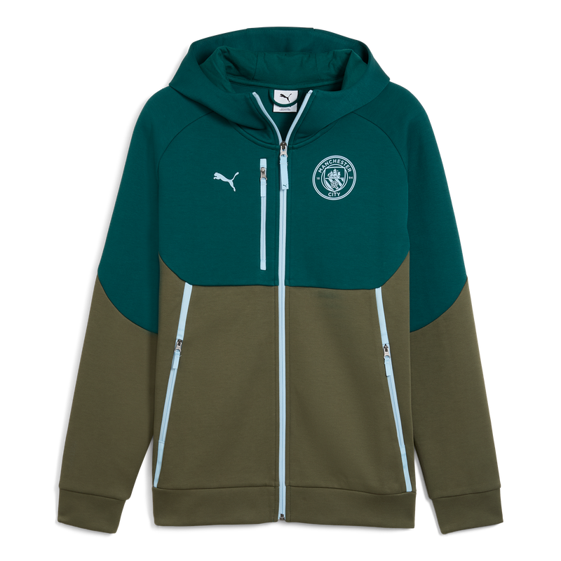 MCFC MENS PUMATECH HOODIE - green