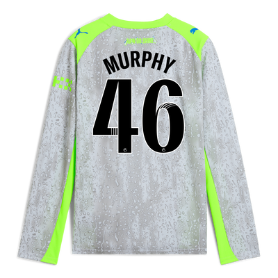 Kids' Manchester City Third Jersey 2025/26 Long Sleeve With MURPHY 46 Printing