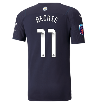 Camiseta Authentic 3ª Equipación Manchester City 21/22 con estampado de Janine Beckie