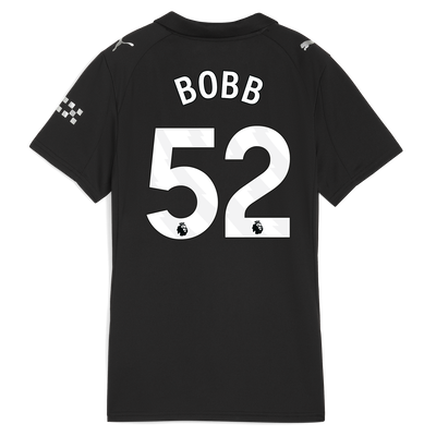 Women's Manchester City Away Jersey 2025/26 With BOBB 52 Printing