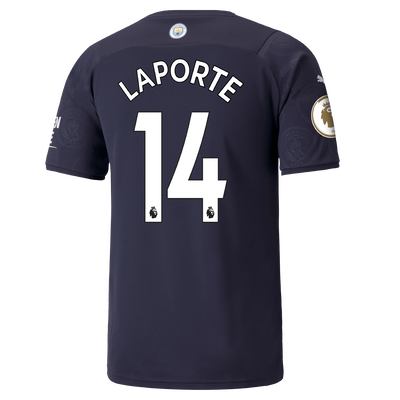 Manchester City 3rd Shirt 21/22 with Aymeric Laporte printing