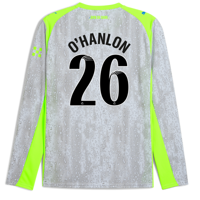 Manchester City Third Jersey 2025/26 Long Sleeve With O'HANLON 26 Printing