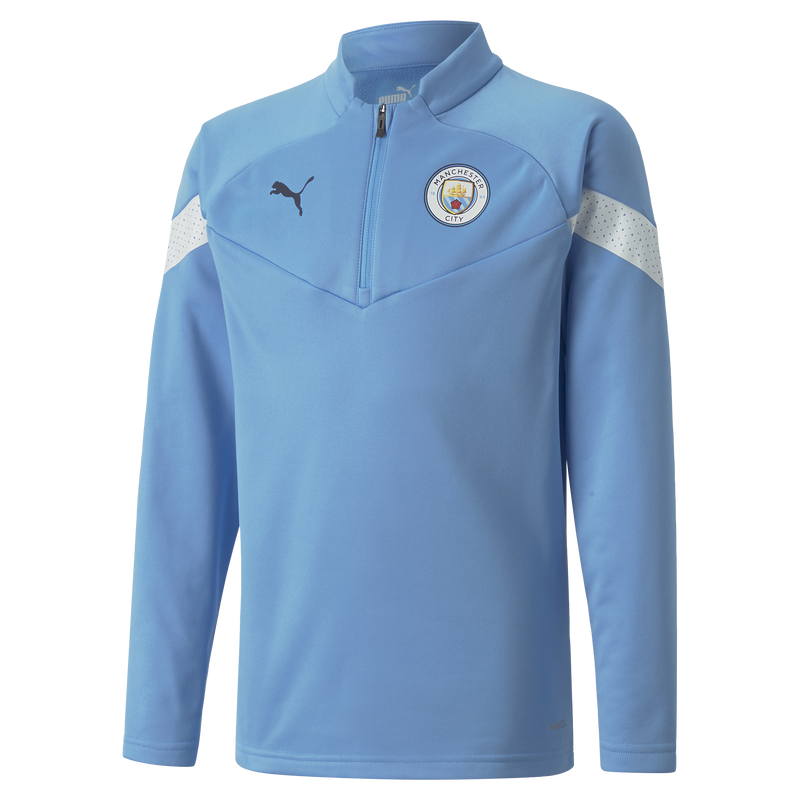 MCFC TR KIDS TRAINING FLEECE - team light blue