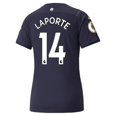 Womens Manchester City 3rd Shirt 21/22 with Aymeric Laporte printing