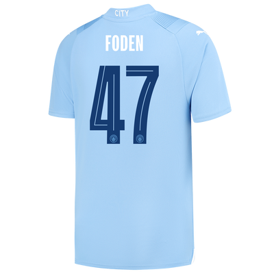 Manchester City Home Jersey 2023/24 with FODEN 47 printing