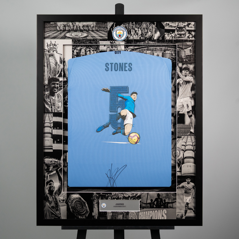 MCFC FW FRAMED STONES LEAVER - blue