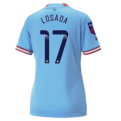 Women's Manchester City Home Jersey 22/23 with LOSADA 17 printing