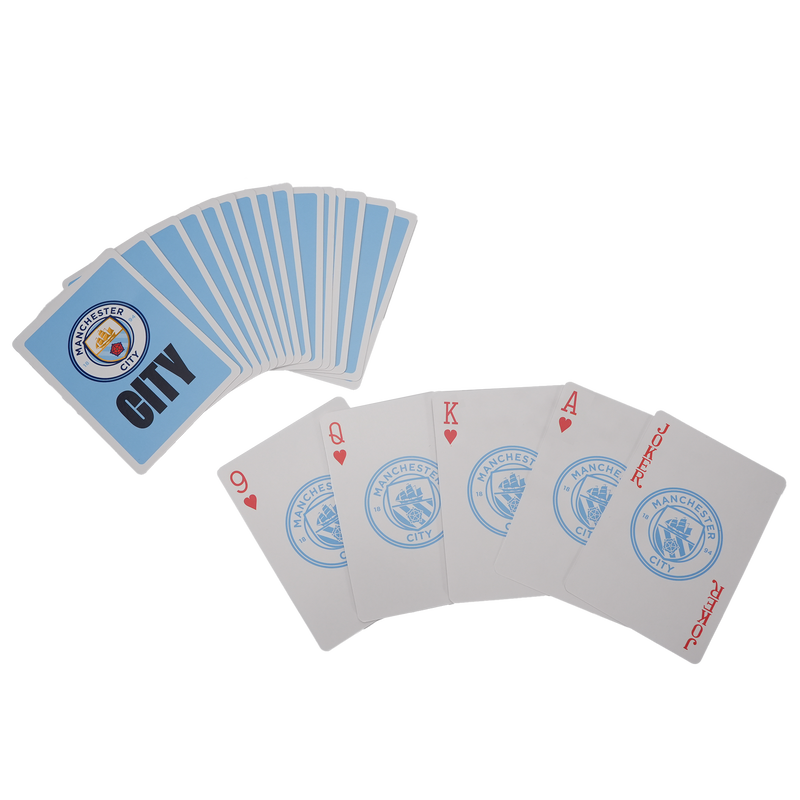 MCFC FW PLAYING CARDS IN TIN - silver