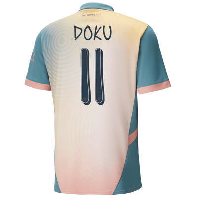 Manchester City 'Definitely City' Jersey 2024/25 With DOKU 11 printing