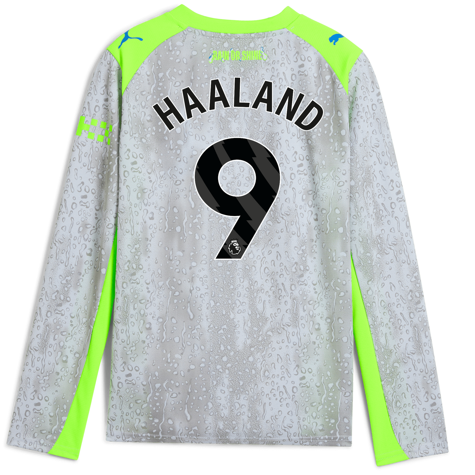 Kids' Manchester City Third Jersey 2025/26 Long Sleeve With