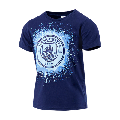 Manchester City Splatter Crest Tee