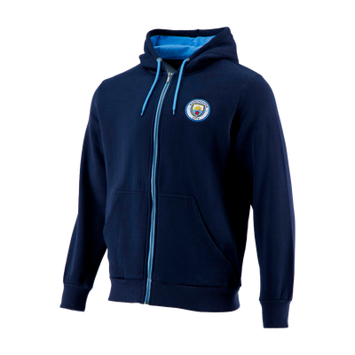 Sweat à capuche avec écusson Man City Enfant