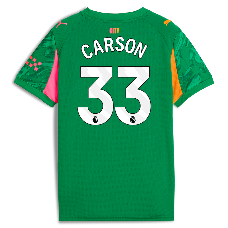 KIDS GK JERSEY SS-CARSON-33-EPL-PL - green
