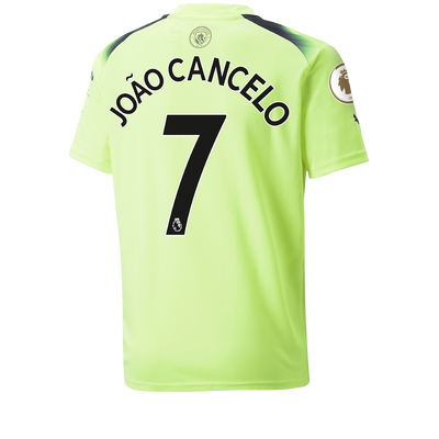 Kids' Manchester City Third Jersey 2022/23 with JOÃO CANCELO 7 printing