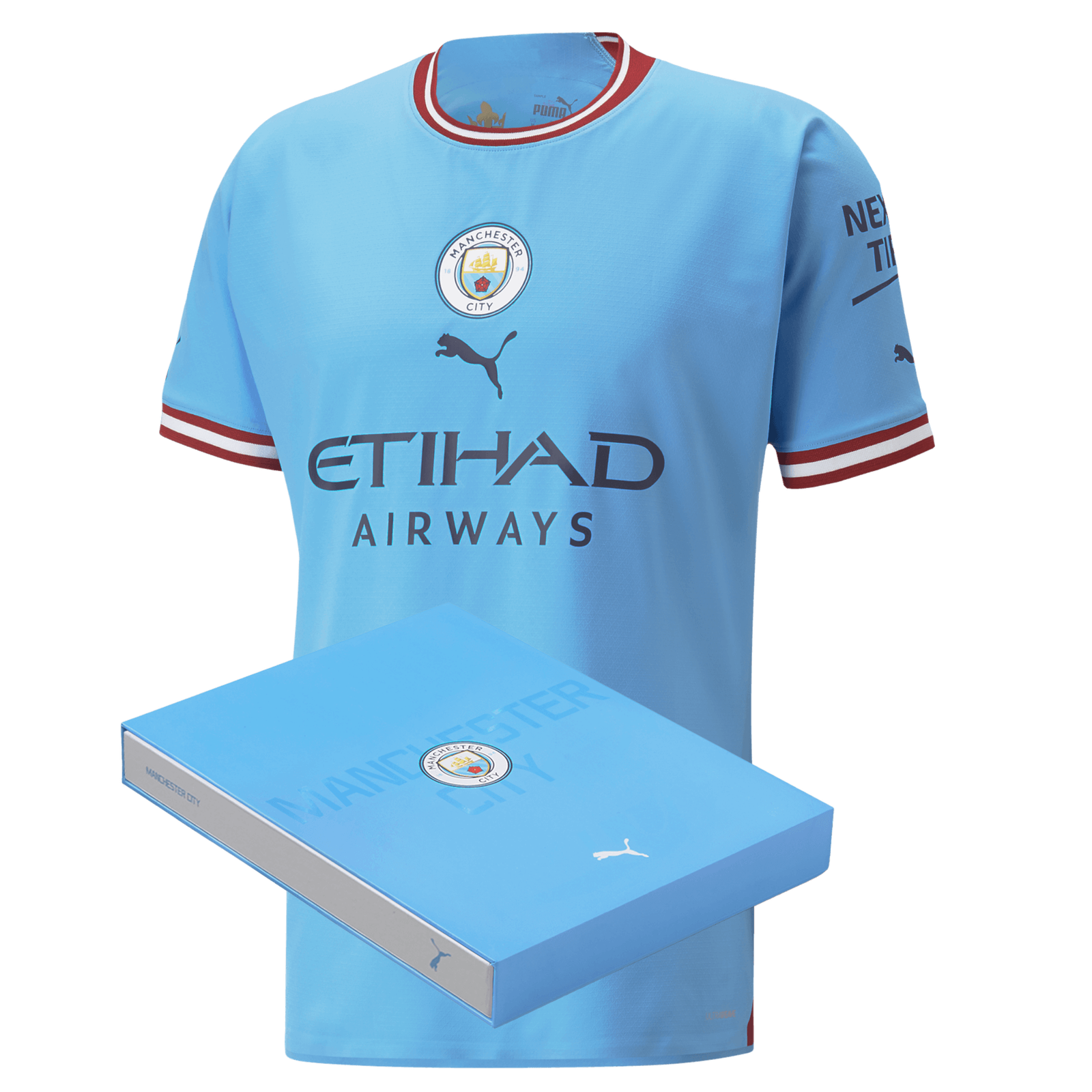 hoop Vakman officieel Manchester City Authentic Thuisshirt 2022/23 met HAALAND 9 bedrukking In  Geschenkverpakking | Official Man City Store