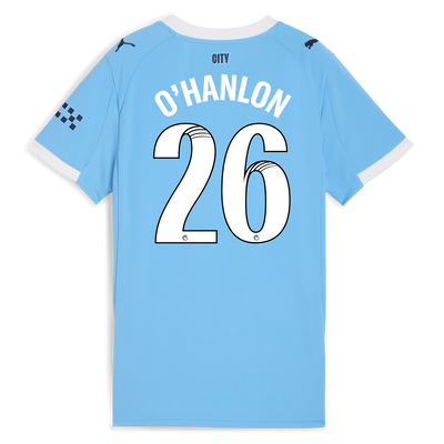 Manchester City Thuisshirt Dames 2025/26  en O'HANLON 26 bedrukking