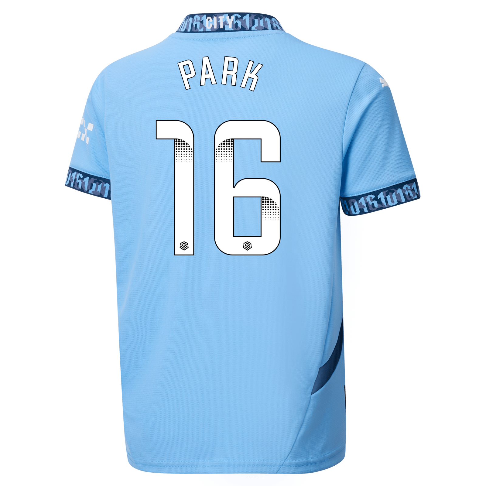 Kids' Manchester City Home Jersey 2024/25 With PARK 16 Printing