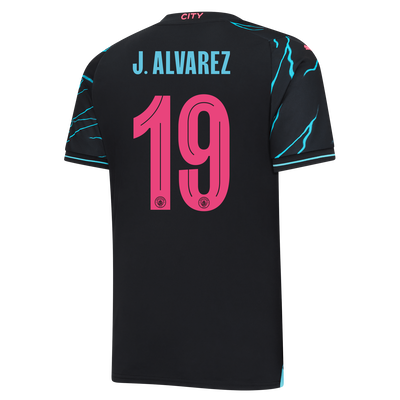 Manchester City Third Jersey 2023/24 with J. ALVAREZ 19 printing