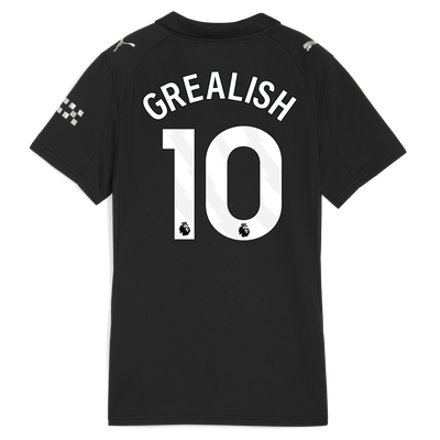 Women's Manchester City Away Jersey 2025/26 With GREALISH 10 Printing