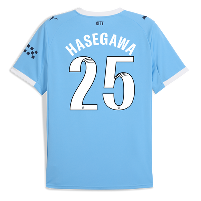 Manchester City Home Jersey 2025/26 With HASEGAWA 25 Printing