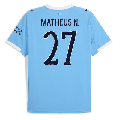 Manchester City Heimtrikot 2025/26 mit MATHEUS N. Aufdruck