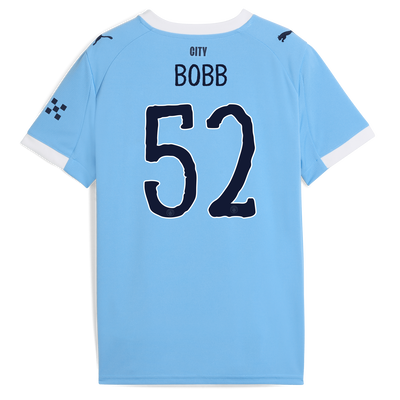 マンチェスター・シティ 2025/26 キッズ ホームユニフォーム（ BOBB 52プリント付き）