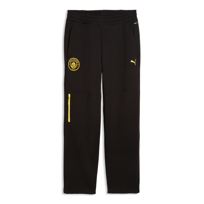 MCFC LW PUMATECH SWEATPANTS - PUMA Black-Yellow Blaze