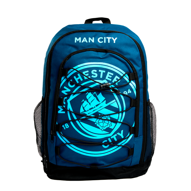 Manchester City Crest Bungee Backpack Official Man City Store