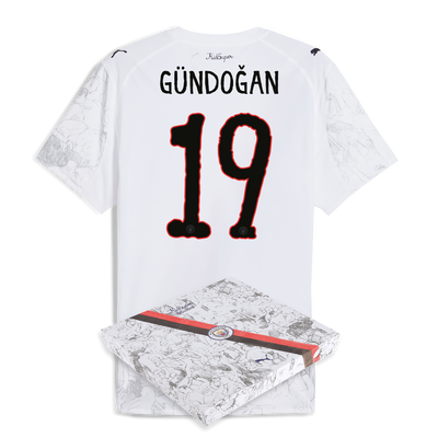 Manchester City KidSuper Authentic Jersey 2025/26 With GÜNDOĞAN 19 printing in gift box