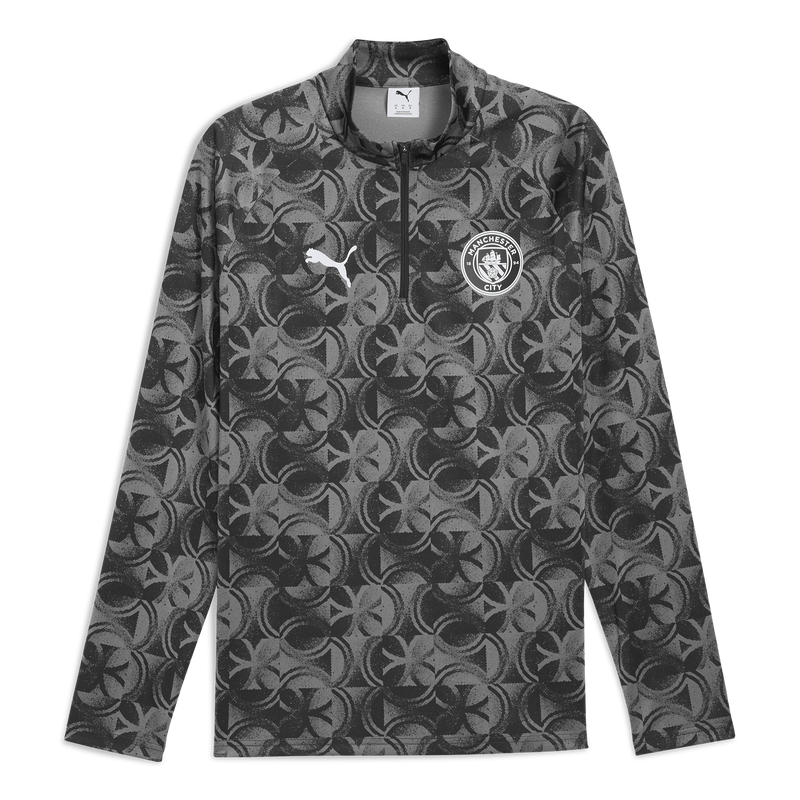 MCFC MW MENS PREMATCH 1/4 ZIP TOP - black