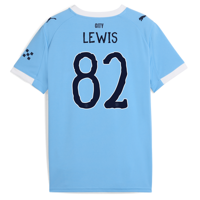 Manchester City Thuisshirt 2025/26 voor kinderen en LEWIS 82 bedrukking
