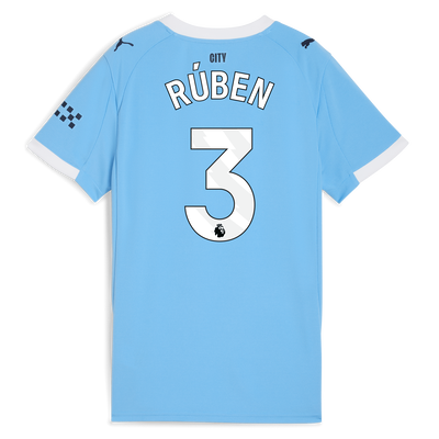Women's Manchester City Home Jersey 2025/26 With RÚBEN 3 Printing