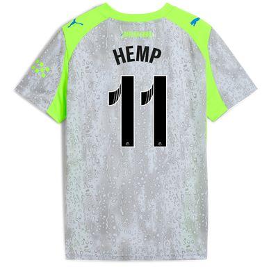 Kids' Manchester City Third Jersey 2025/26 With HEMP 11 Printing
