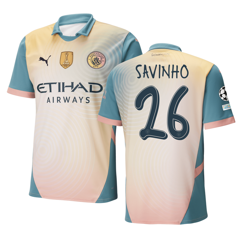 Manchester City 'Definitely City' Jersey 2024/25 With SAVINHO 26 printing |  Official Man City Store