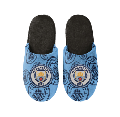 Pantuflas Manchester City Escudo repetido
