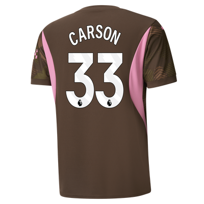 Manchester City Goalkeeper Jersey 2024/25 With CARSON 33 Printing