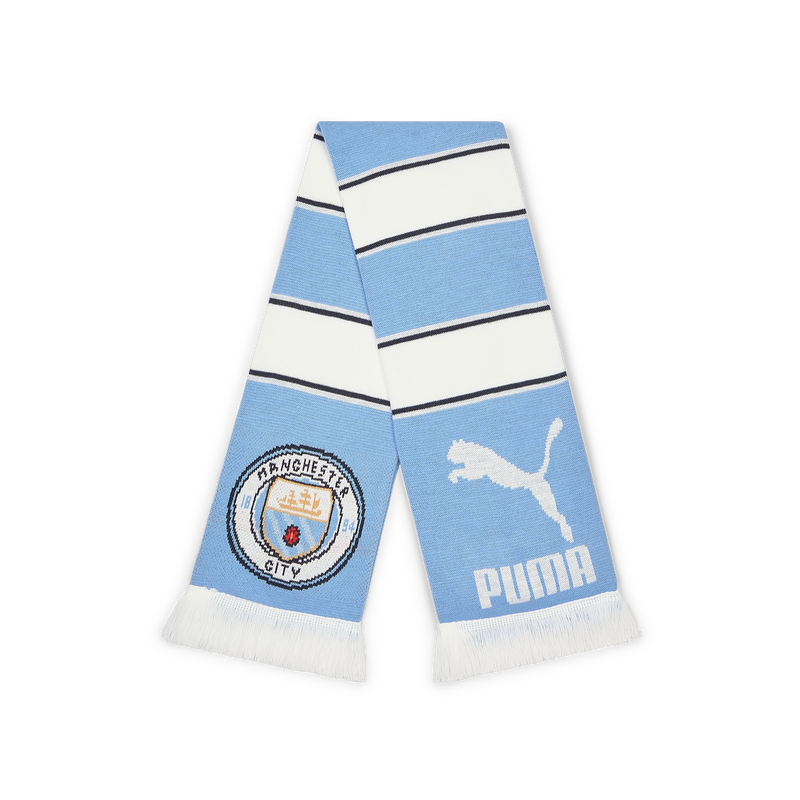 MCFC FW KIDS 9 BAR SCARF - blue