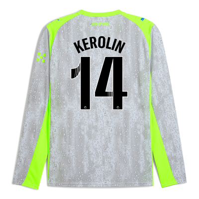 マンチェスター・シティ 2025/26 サード 長袖ユニフォーム（KEROLIN 14 Printing入り）