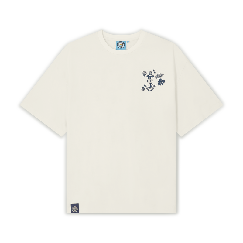MCFC FW SUMMER BACK PRINT TEE - cream