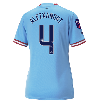 Women's Manchester City Home Jersey 2022/23 with ALEIXANDRI 4 printing