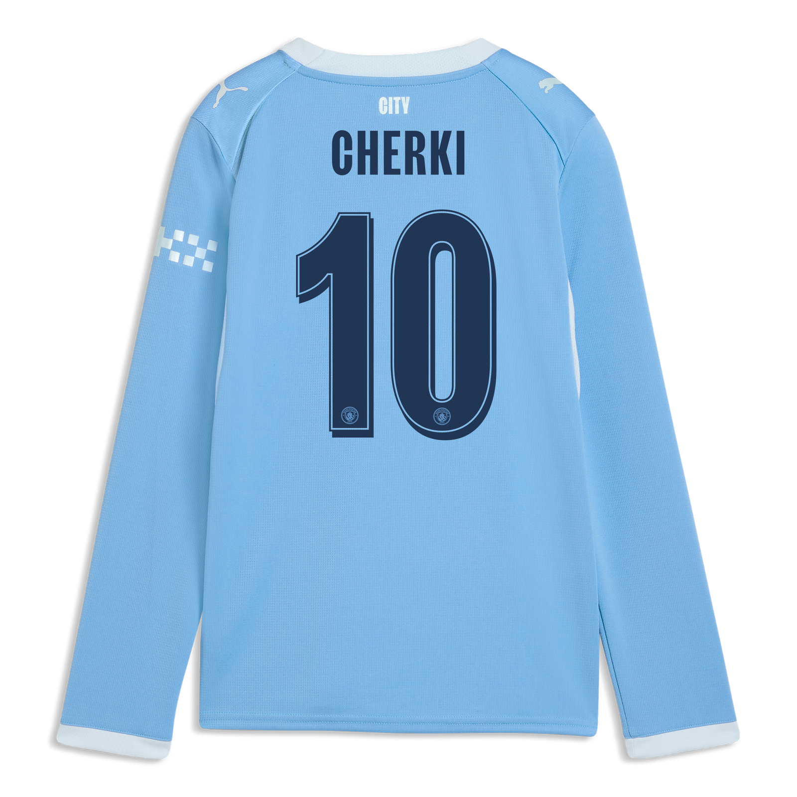 マンチェスター・シティ CHERKI 10 シャツ L Kids' Manchester City Home Jersey 2026/27 Long Sleeve With CHERKI