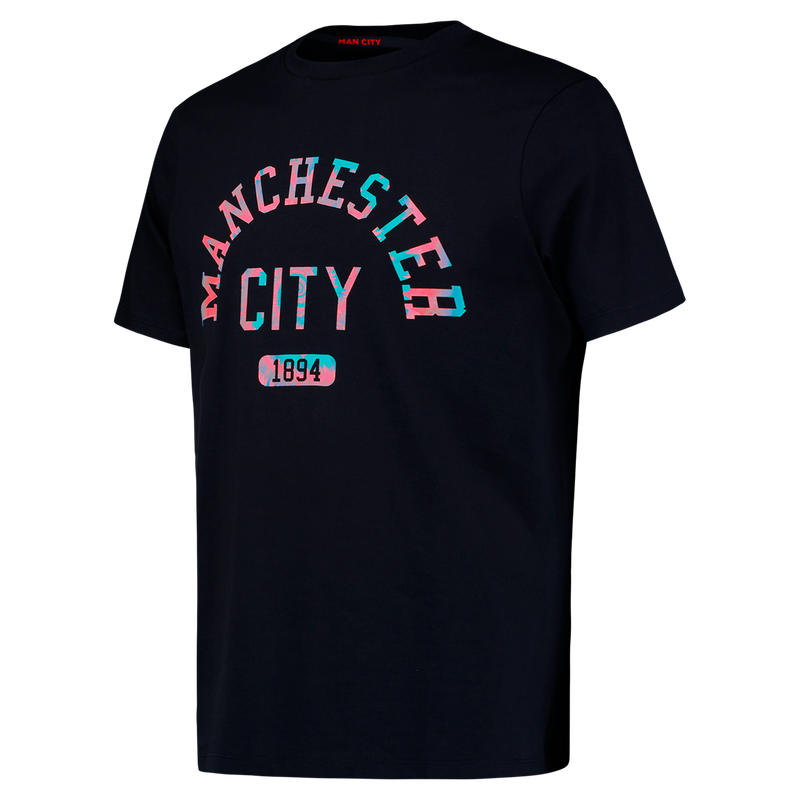 MCFC FW MENS MCR TIEDYE TSHIRT - dark navy